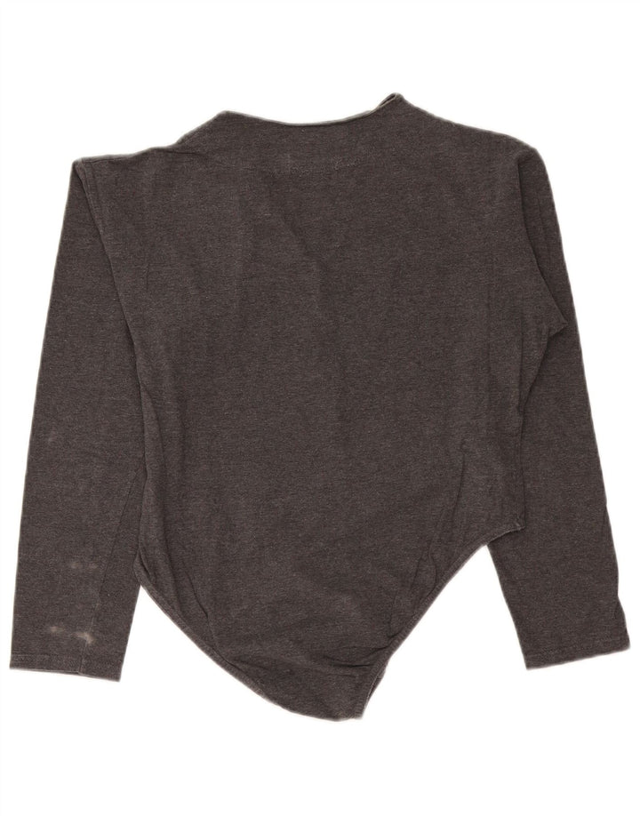 Body damskie w stylu vintage UK 12 Średnioszare bawełniane