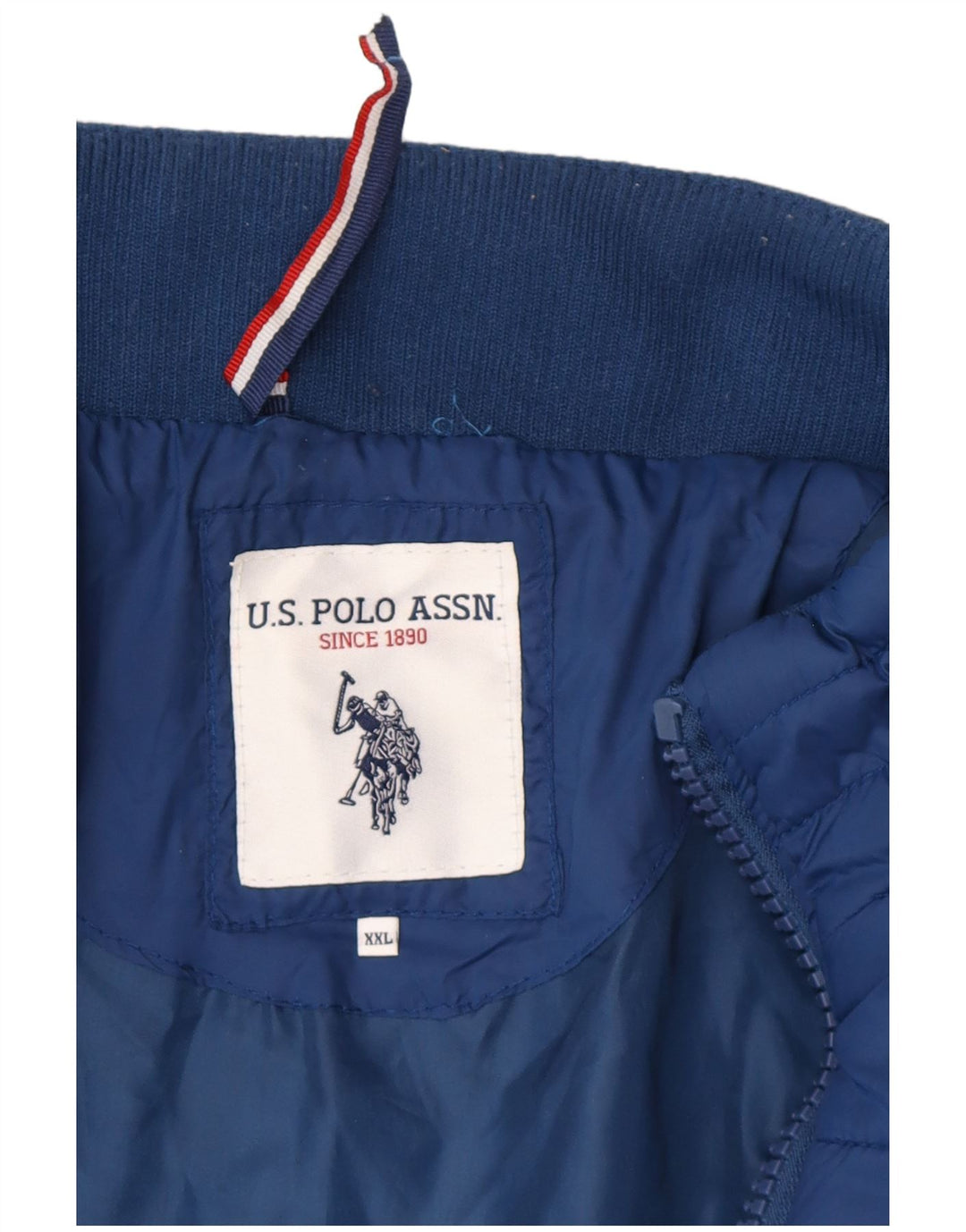 US Polo Assn. Męska ocieplana kurtka UK 42 2XL niebieska
