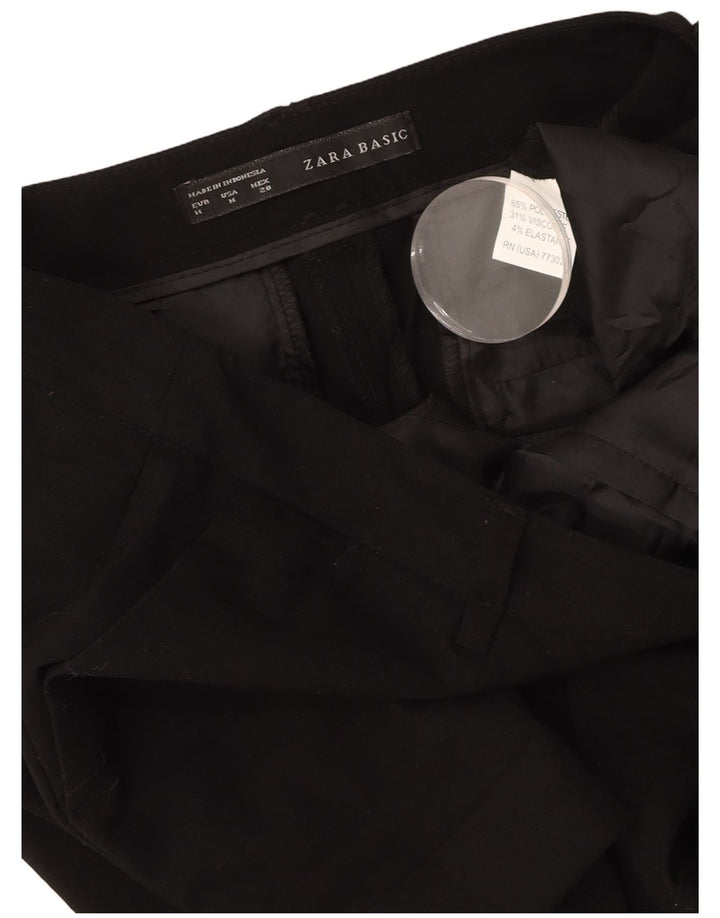 Damskie spodenki chino ZARA, średnie W28, czarny poliester