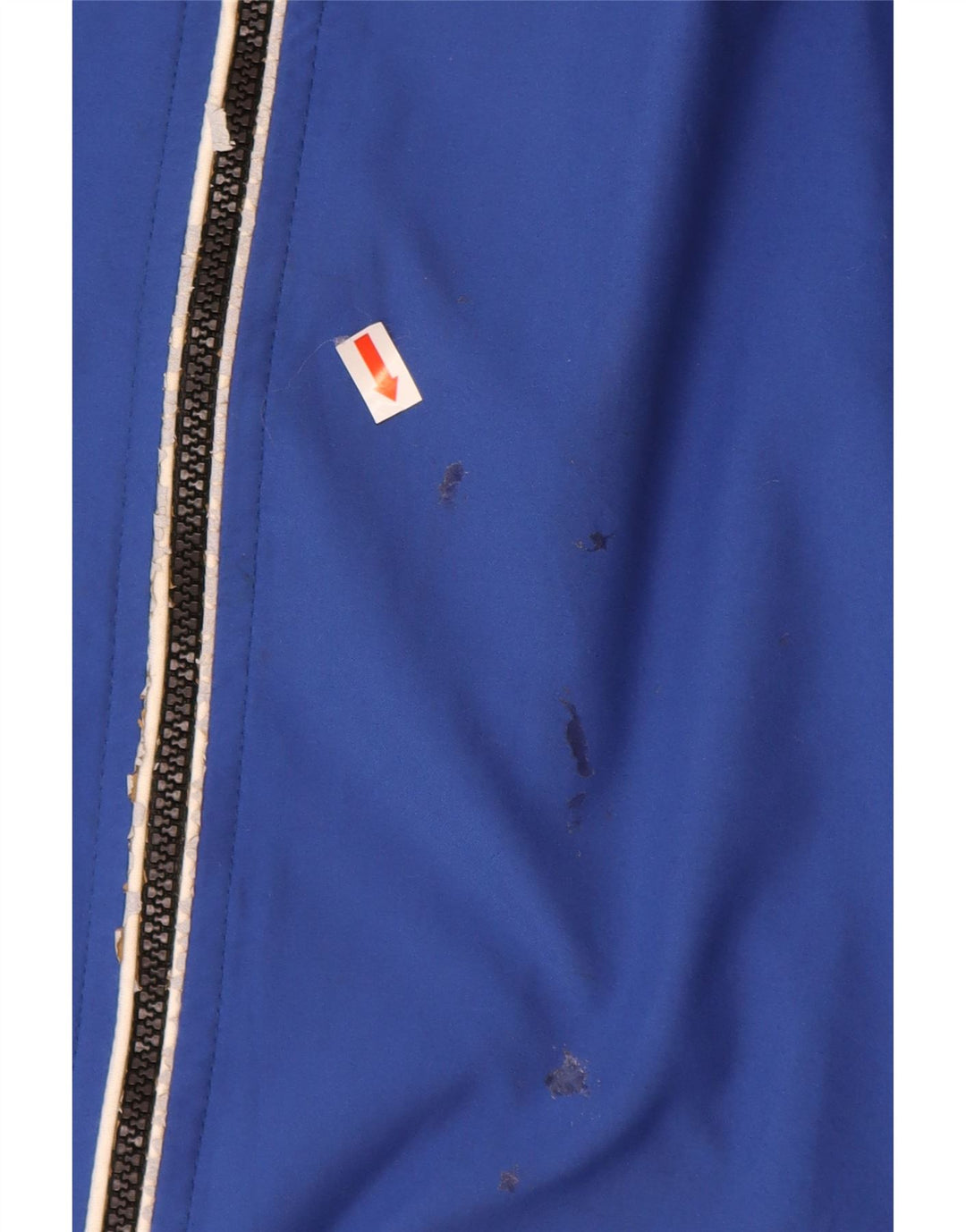 Męska kurtka dresowa ASICS XL z niebieskiego poliestru w blokach kolorów