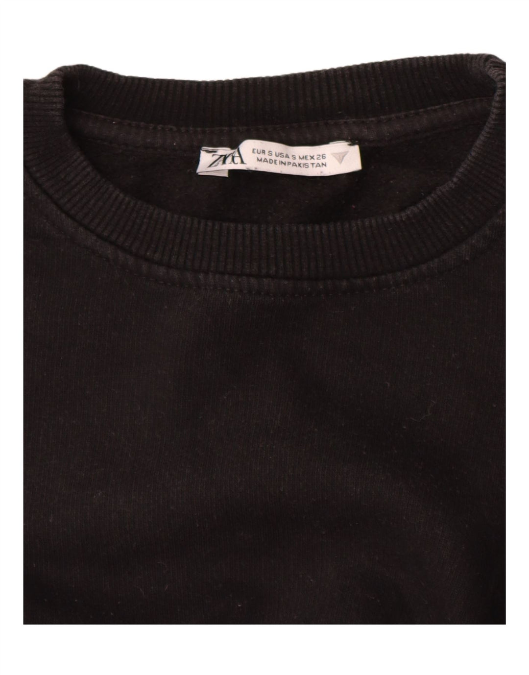 Bluza damska Zara Crop Jumper UK 10 Small Black