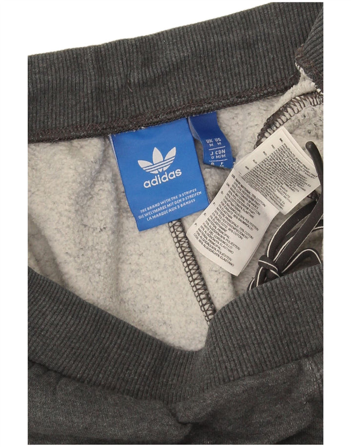 Męskie spodnie dresowe Adidas, średnioszare, bawełniane