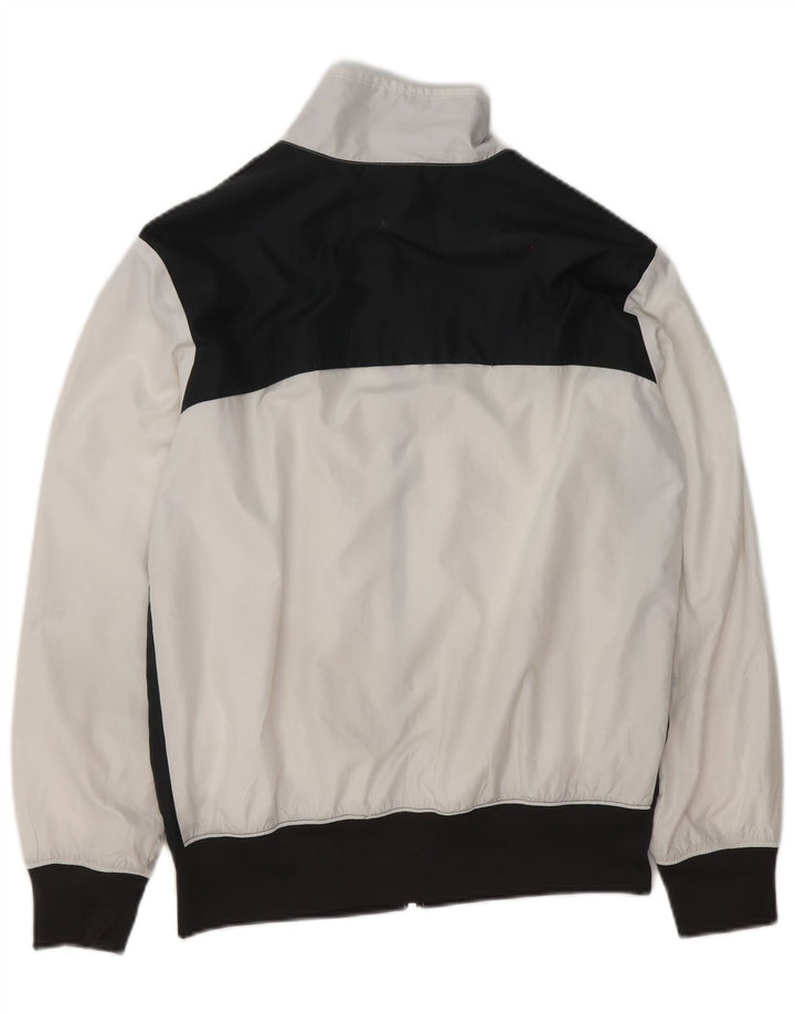 Nike Męska bluza dresowa, mała, biała, z blokami kolorów, poliester