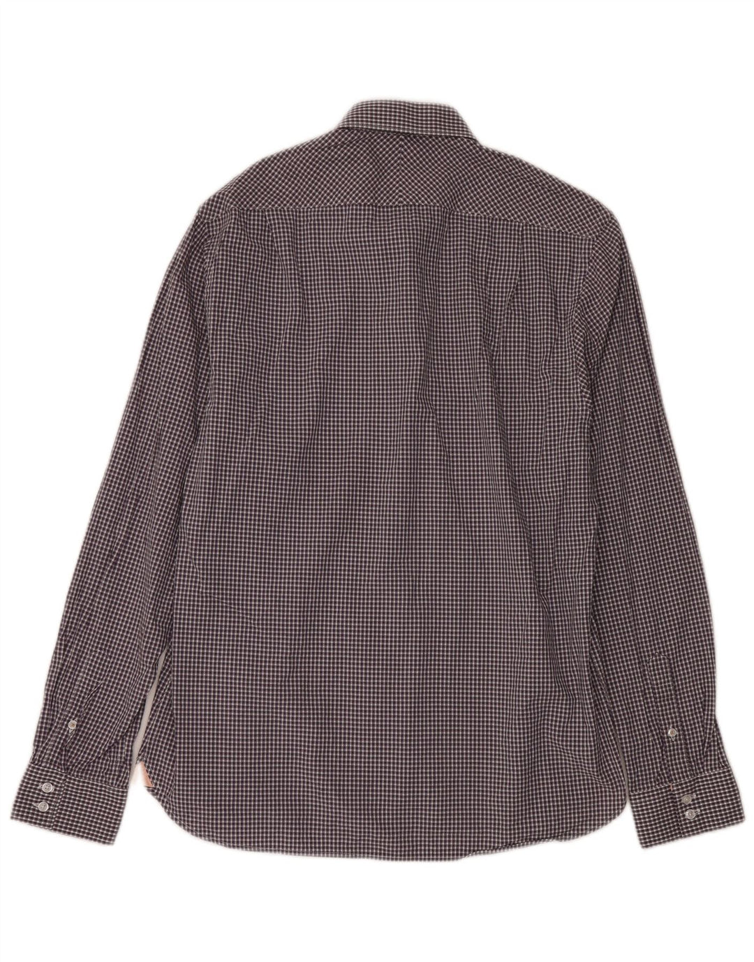 Koszula męska Ben Sherman rozmiar 16, duża, fioletowa bawełniana kratka