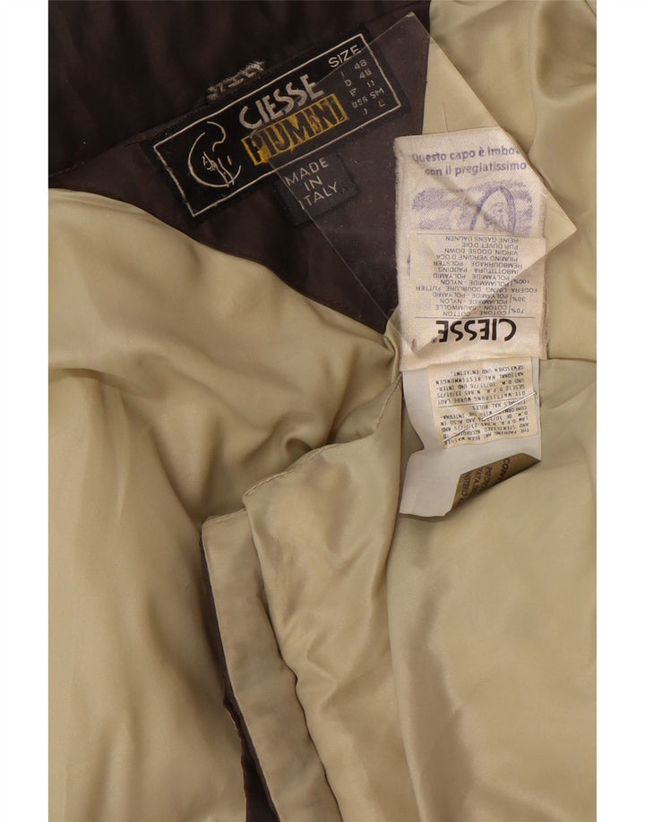 Ciesse Piumini Męska wyściełana kurtka o luźnym kroju IT 48 Mała brązowa bawełna