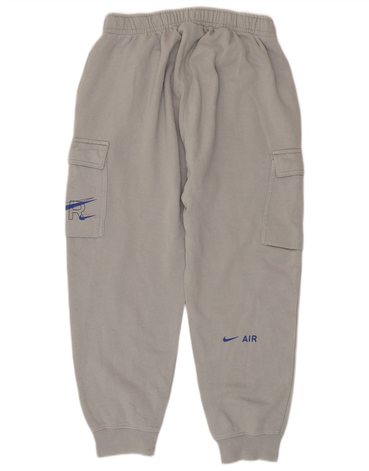 Męskie spodnie dresowe Nike Cargo Crop, średnioszare, bawełniane
