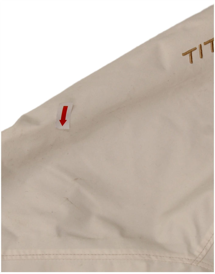 Damska kurtka wiatrówka COLUMBIA Titanium UK 16, duża, biała, z blokami kolorów