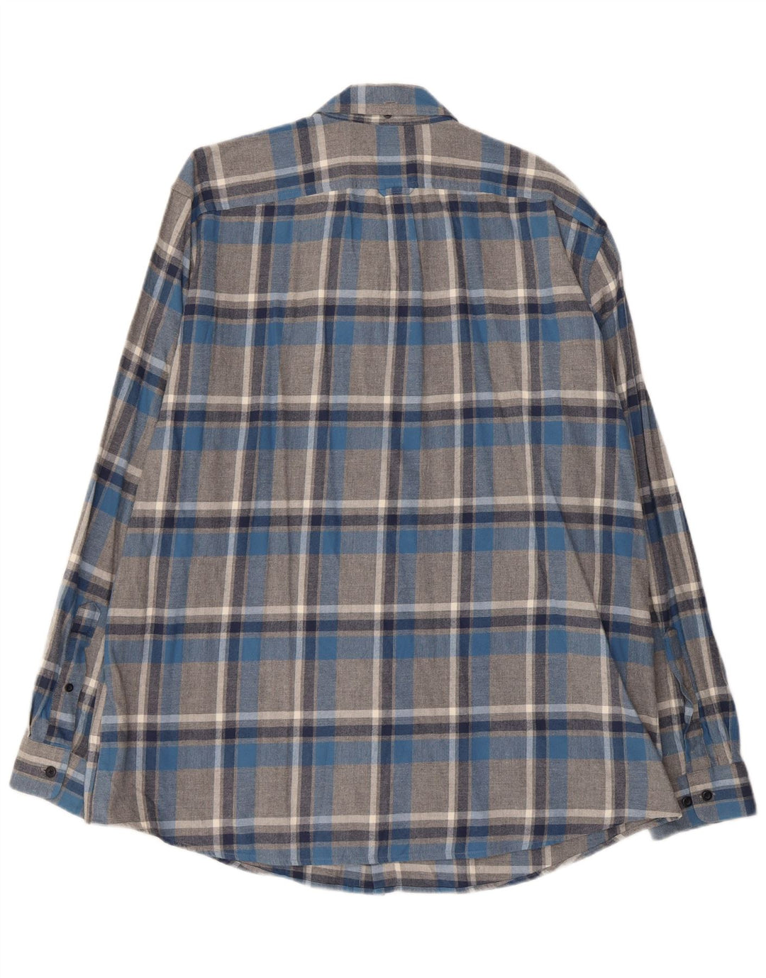 L.L.Bean Męska koszula flanelowa XL, bawełniana szara krata