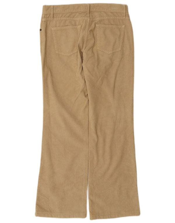 Spodnie sztruksowe Benetton Bootcut IT 42 Medium W30 L30 Beżowa bawełna