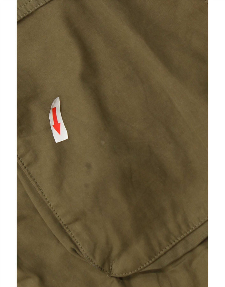 Damska kurtka parka z kapturem Marks & Spencer, UK 18 XL, khaki, poliester