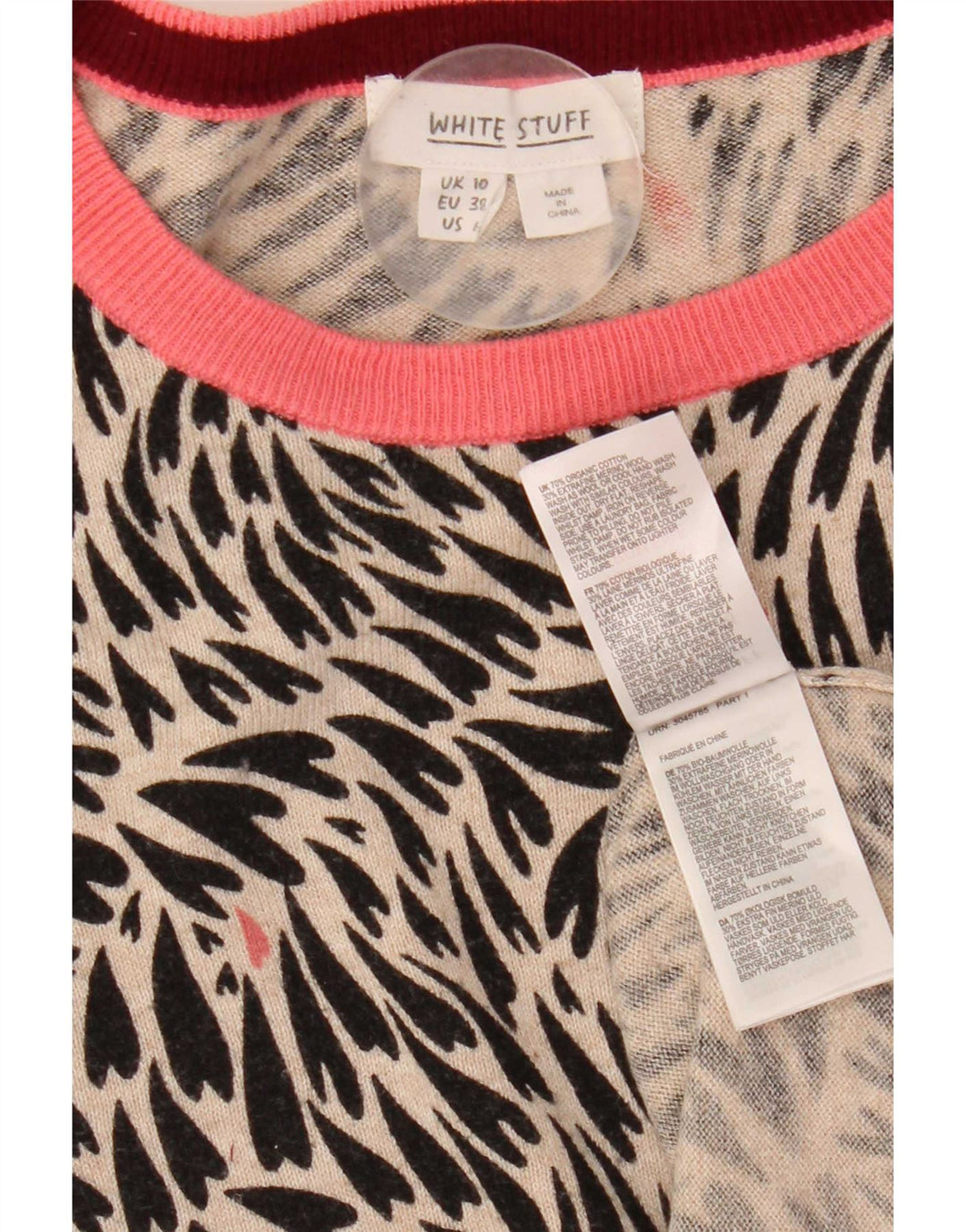 Damski sweter z dekoltem w łódkę White Stuff UK 10, mały, czarny