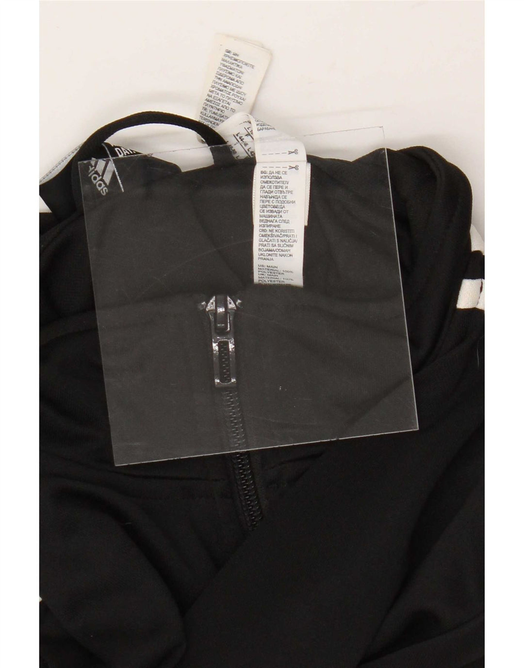 Damska kurtka dresowa Adidas UK 16/18, duża, czarna, poliester