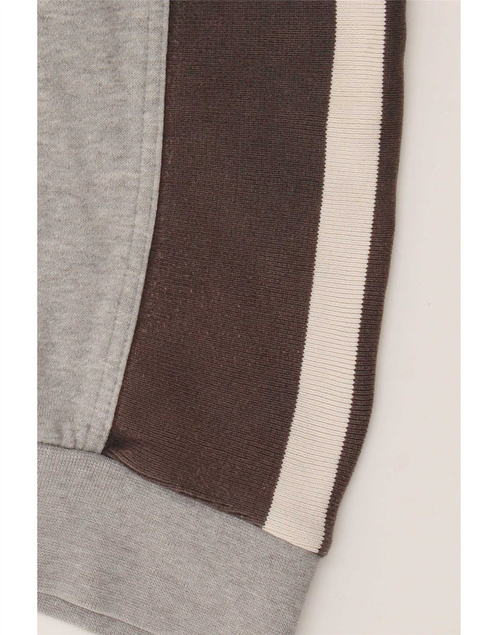 Męska bluza dresowa Nike, duża, szara, bawełniana z blokami kolorów
