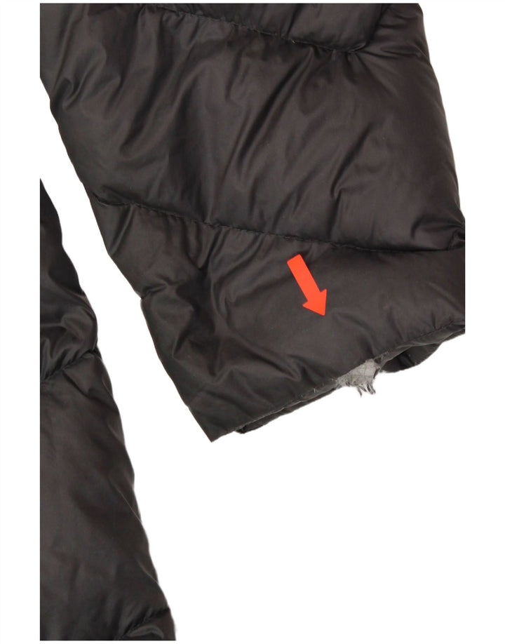 MICHAEL KORS Damski ocieplany płaszcz z kapturem UK 18 XL, szary nylon