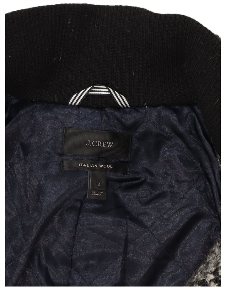 J. CREW Womens Overcoat US 12 Large Grey Wool