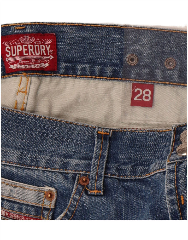 Męskie proste dżinsy Superdry W28 L33 Niebieskie, bawełniane