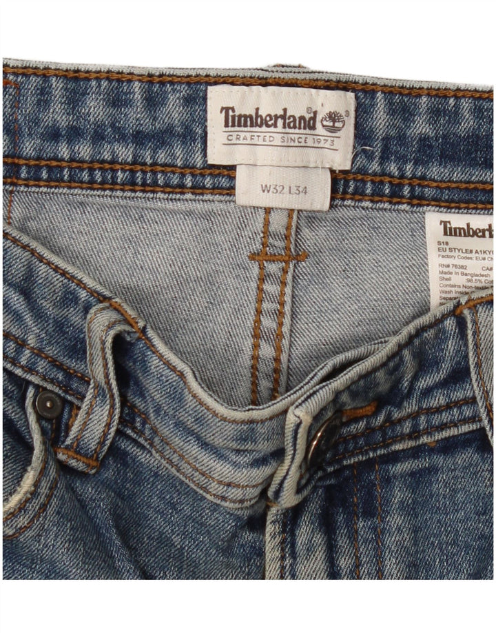 Męskie proste dżinsy Timberland W32 L31 Niebieskie bawełniane