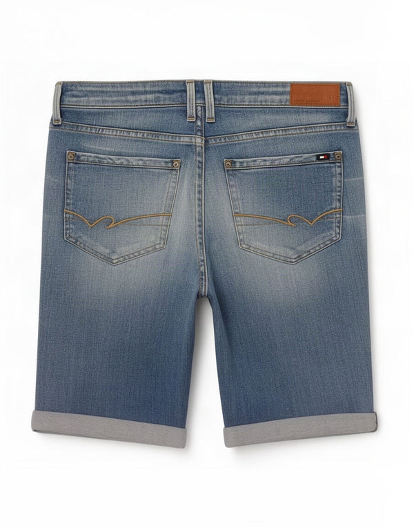 Damskie spodenki jeansowe Tommy Hilfiger Milan Distressed Medium W30 Blue