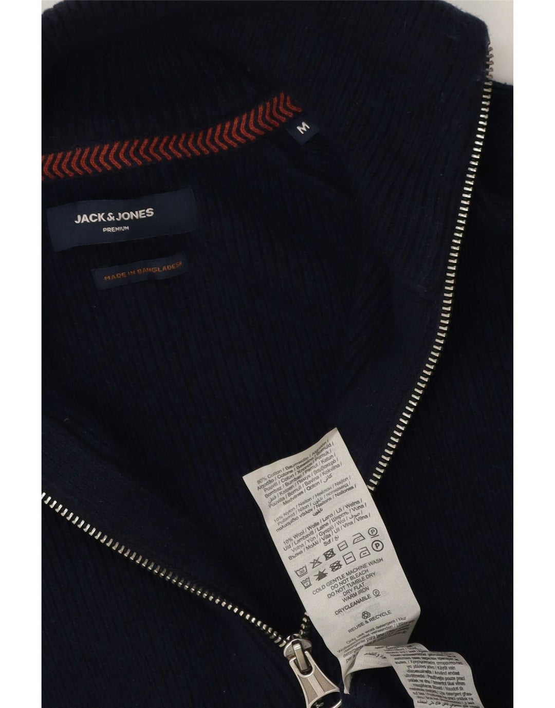 Sweter męski Jack & Jones, średni, granatowy, bawełniany