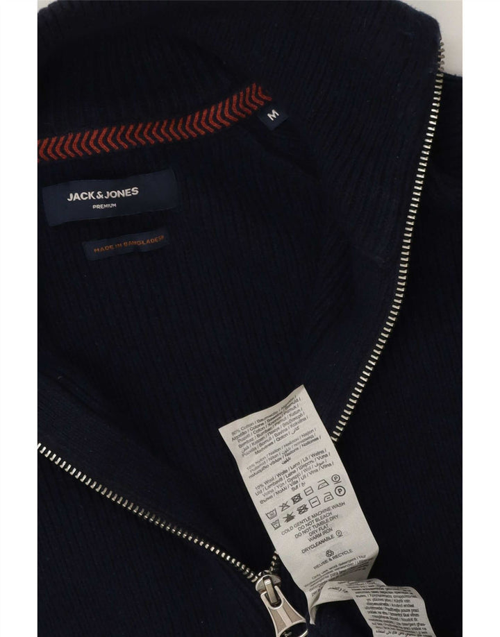 Sweter męski Jack & Jones, średni, granatowy, bawełniany
