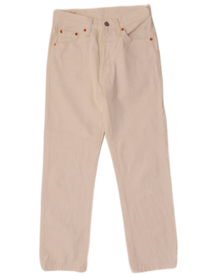 Damskie dżinsy Levi's 501 Straight W26 L26 Białe