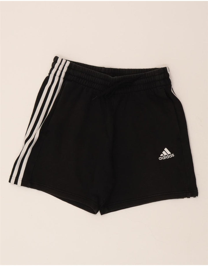 Męskie spodenki sportowe Adidas, średnie czarne, bawełniane