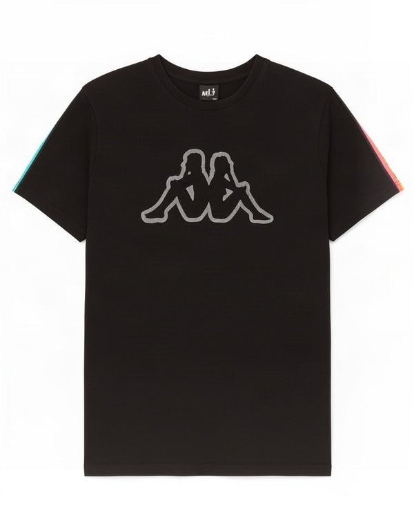 Męska koszulka z grafiką Kappa Top XL w kolorze czarnym