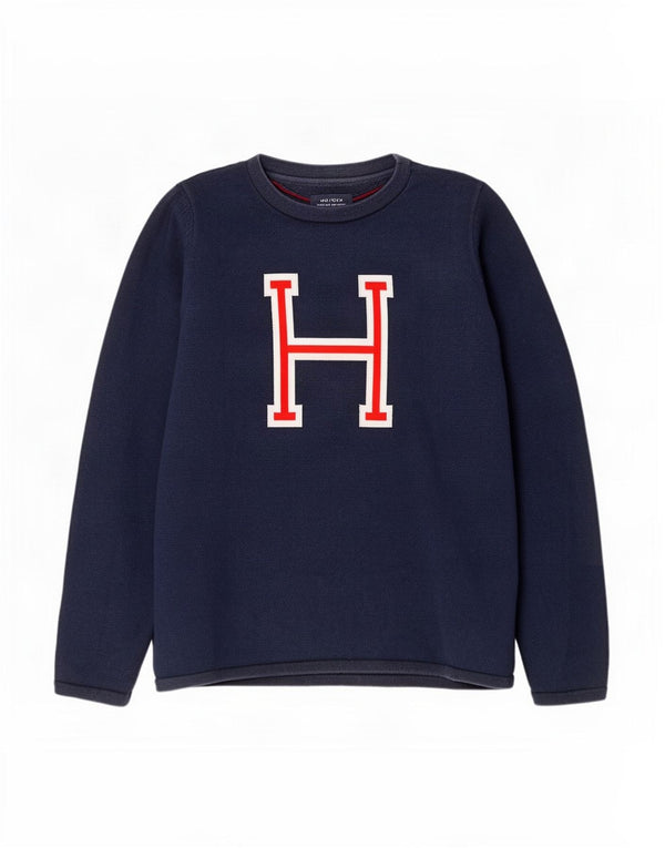 Damska bluza z grafiką Tommy Hilfiger UK 12, średni granat