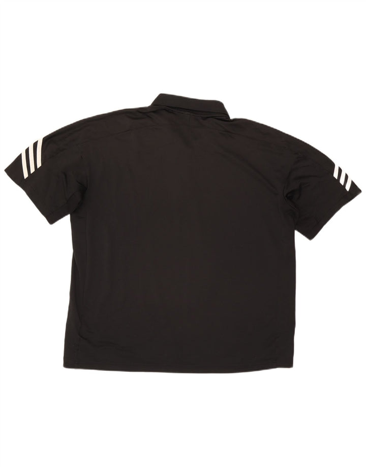 Męska koszulka polo Adidas Climacool XL, czarna, poliestrowa