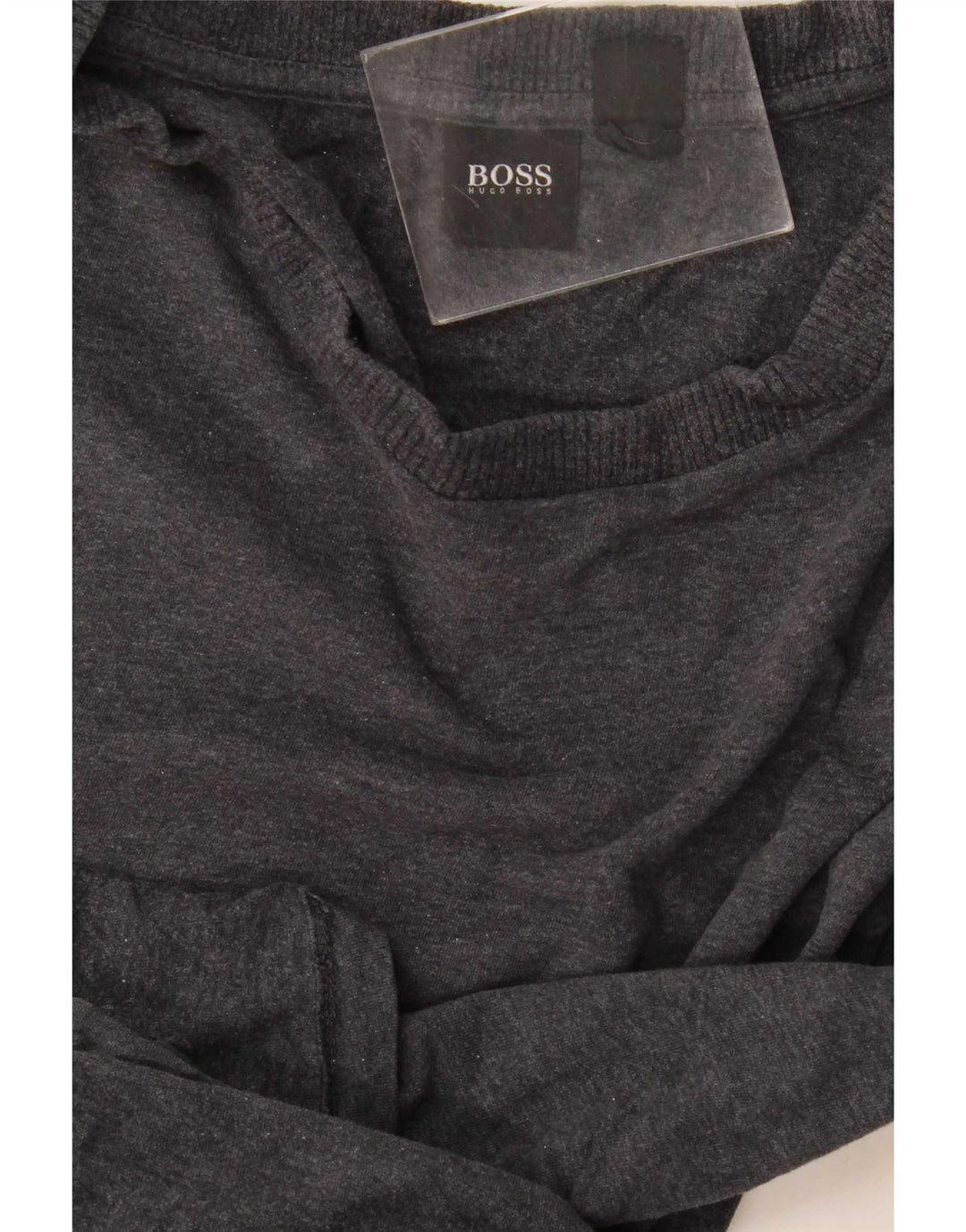 Męski top z długim rękawem Hugo Boss, średnioszary