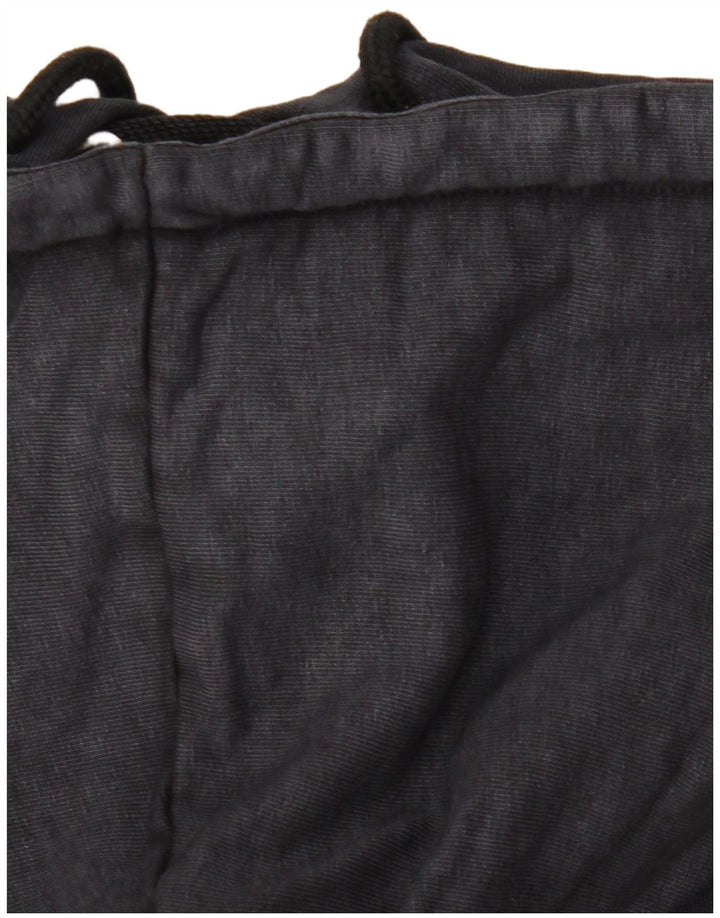 Męski sweter z kapturem i grafiką SOCCX UK 42, duży, czarny, bawełniany