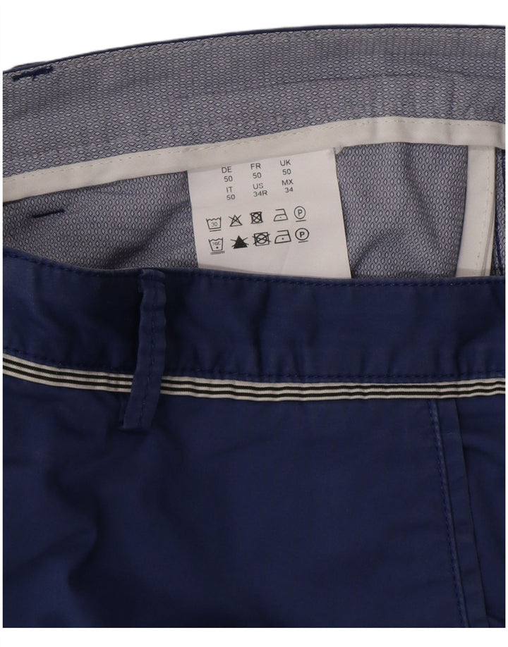 Męskie spodenki chino Hugo Boss IT 50 Large W34, niebieska bawełna