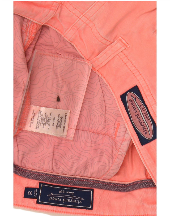 Męskie spodenki Chino VINEYARD VINES W33 Średni różowy, bawełniany
