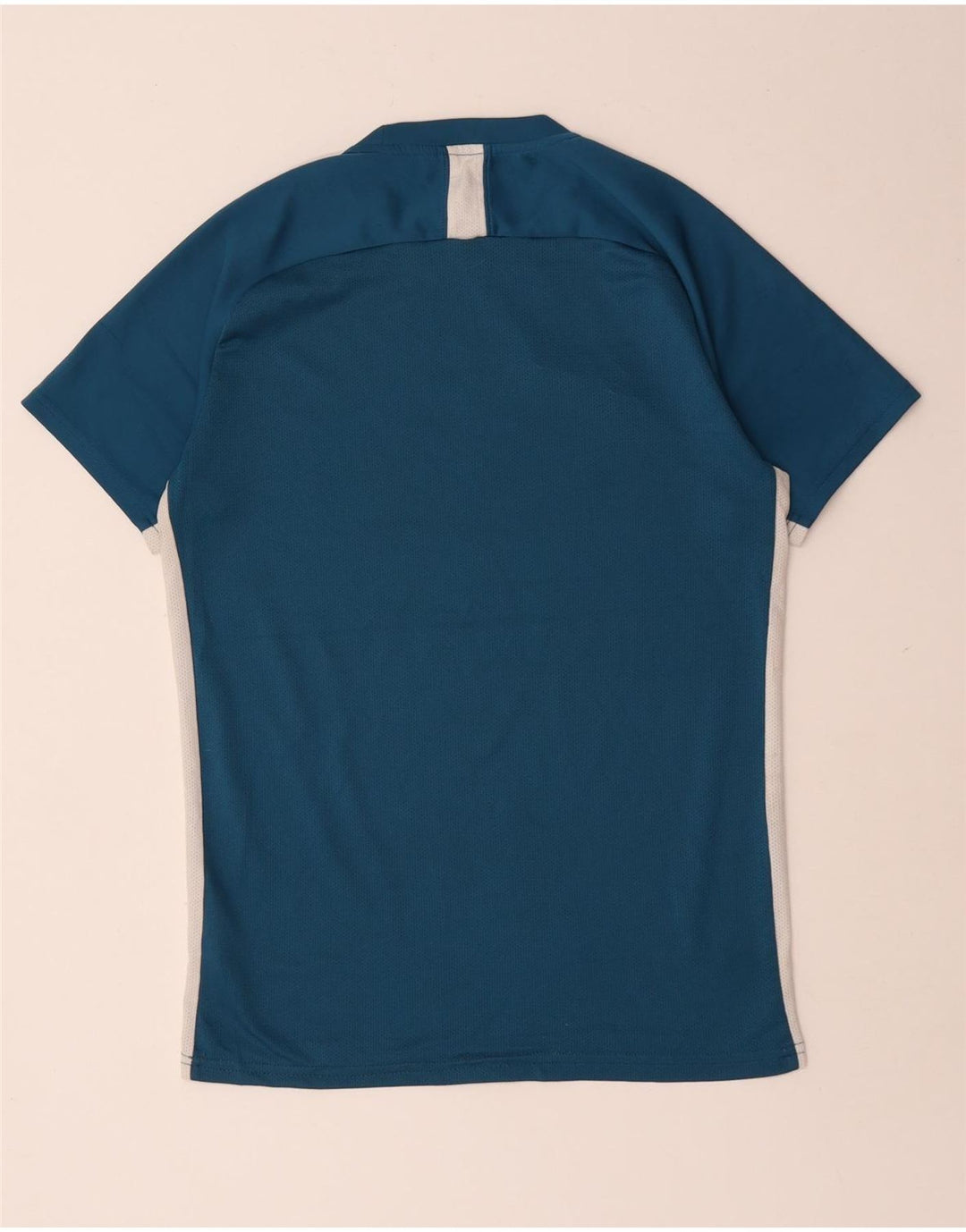 Męski T-shirt Nike Dri Fit Top, średni niebieski, poliester z blokami kolorów