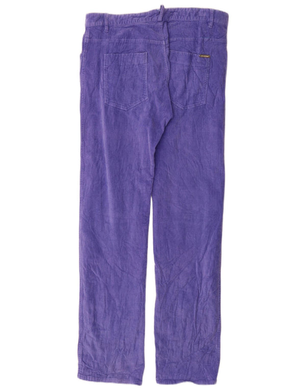 Spodnie sztruksowe GF Ferre Ittierre IT 48 Medium W34 L33 Fioletowe