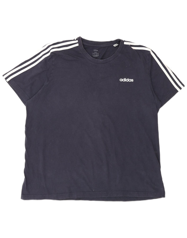 Adidas Męski T-shirt 3D Arc Top 2XL Granatowy Bawełniany Sport