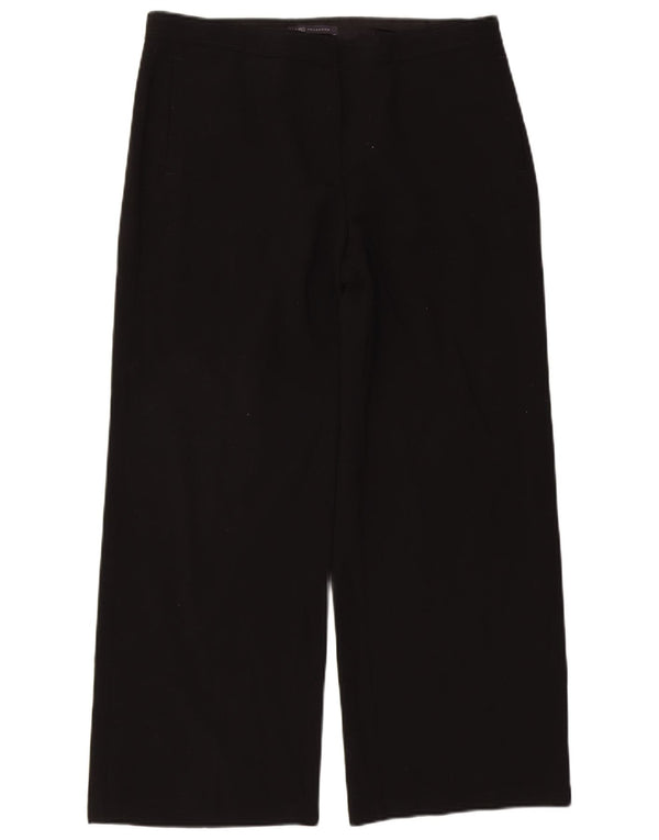 Marks & Spencer Damskie spodnie codzienne z szerokimi nogawkami UK 16, duże, W34 L27, czarne