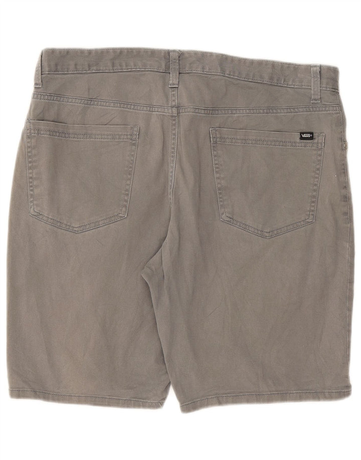 Męskie spodenki codzienne Vans W34, duże, szare, bawełniane