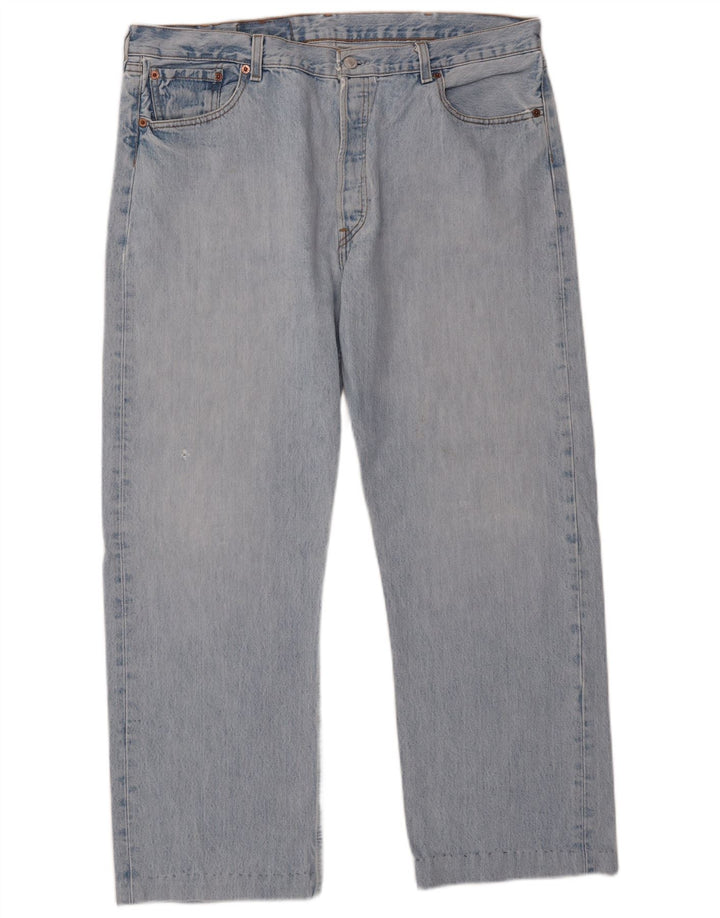 Męskie jeansy Levi's 501 Straight W40 L28 Niebieskie bawełniane
