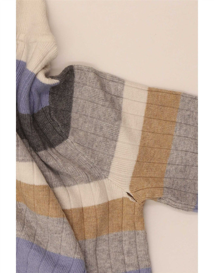 Marks & Spencer Damski sweter z golfem, UK 8, mały, wielokolorowy