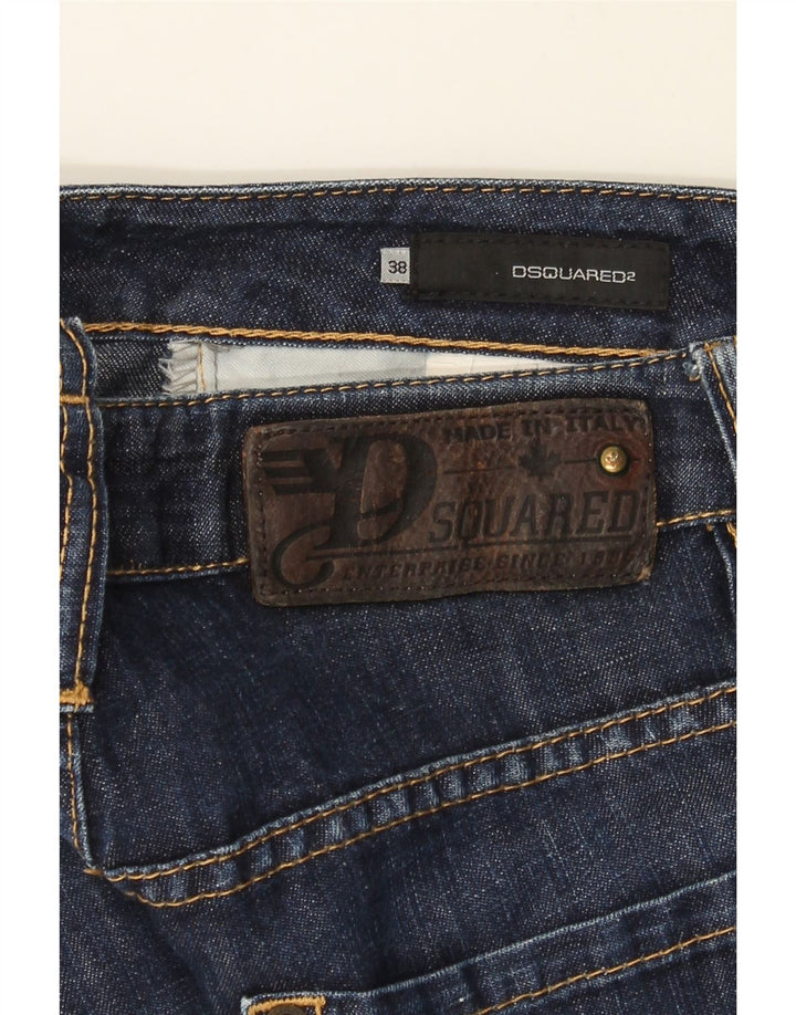DSQUARED2 Womens Straight Jeans EU 38 Medium W28 L30 Blue Cotton Vintage Dsquared2 and Second-Hand Dsquared2 from Messina Hembry 
