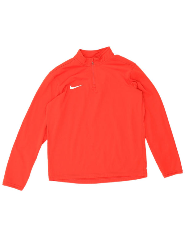 Chłopięcy dres Nike Dri Fit z zamkiem błyskawicznym na szyi, 13-14 lat XL, czerwony