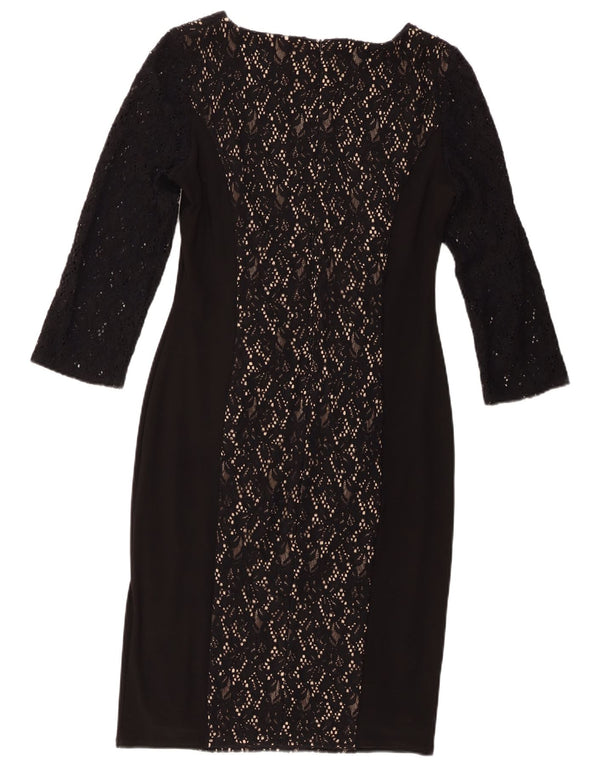 Damska sukienka płaszczowa z rękawem 3/4 Phase Eight UK 14, średnia, czarna w kwiaty