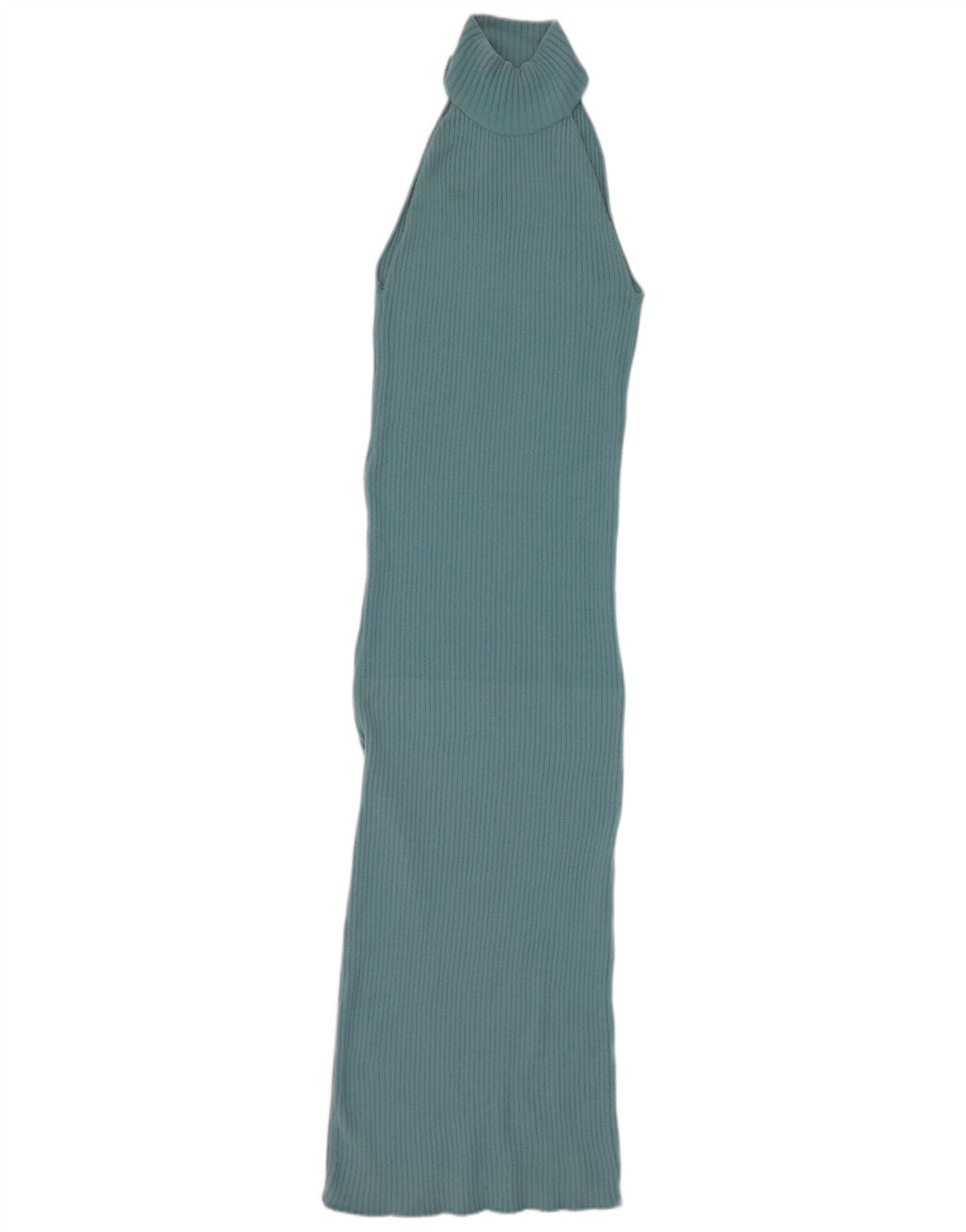 Sukienka damska Zara Maxi Halter UK 12 Średni niebieski nylon
