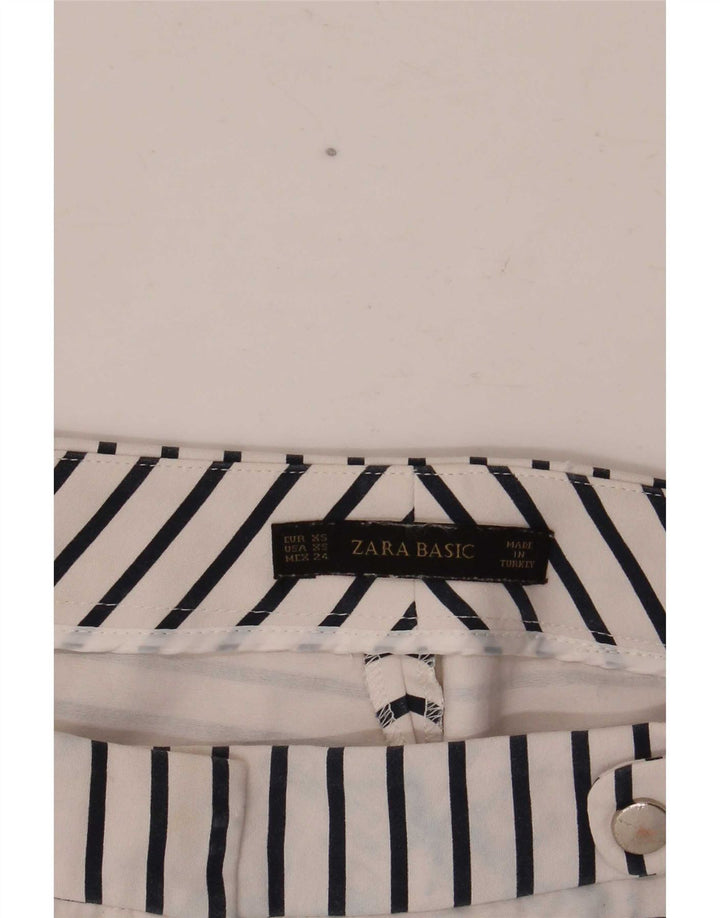 Damskie spodenki na co dzień Zara XS W28 w białe paski