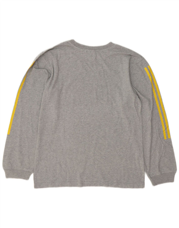 Adidas Męskie Denver Nuggets Graphic Top z długim rękawem, średnioszary, nakrapiany