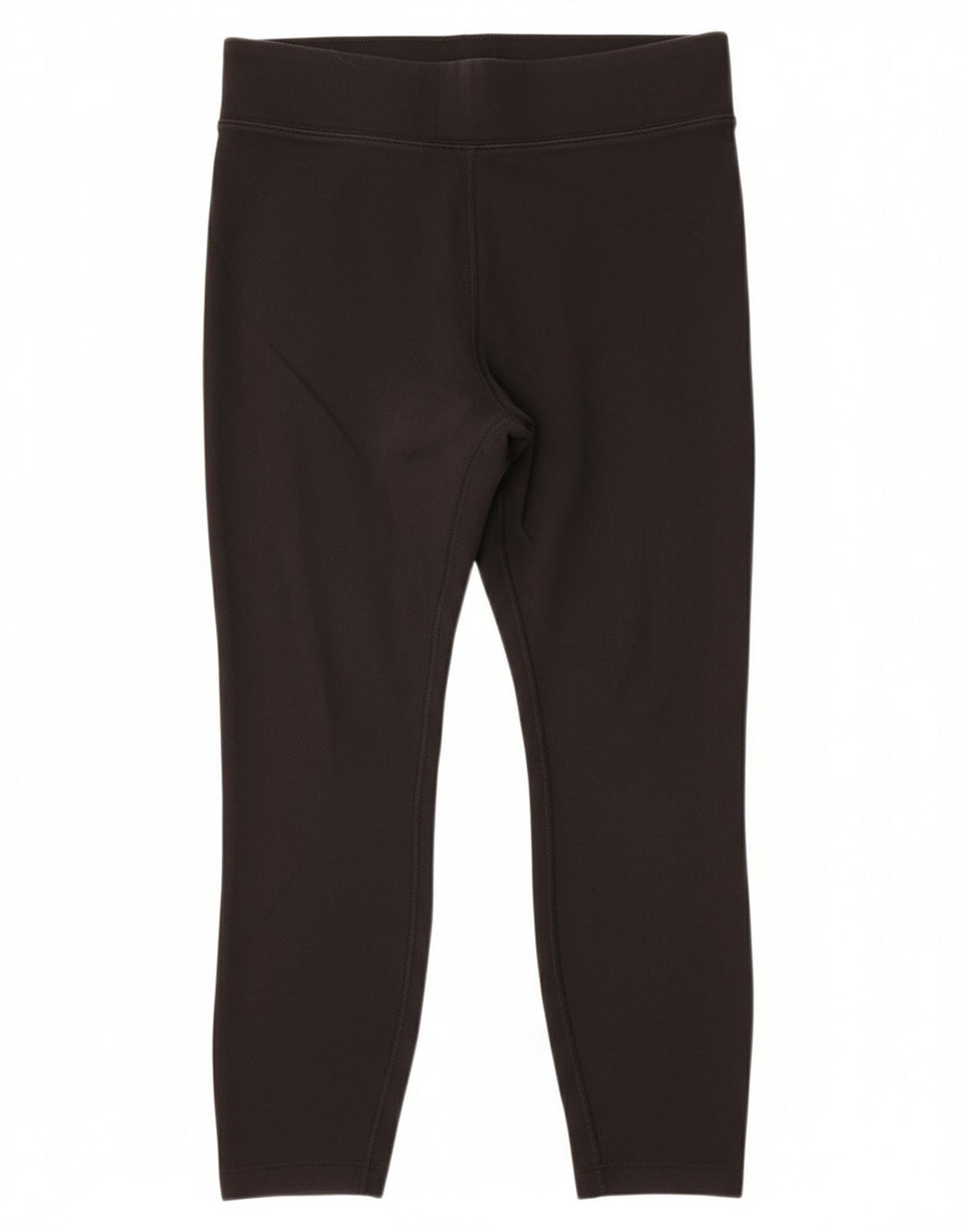 NIKE Womens Crop Leggings UK 10 Small Black Cotton