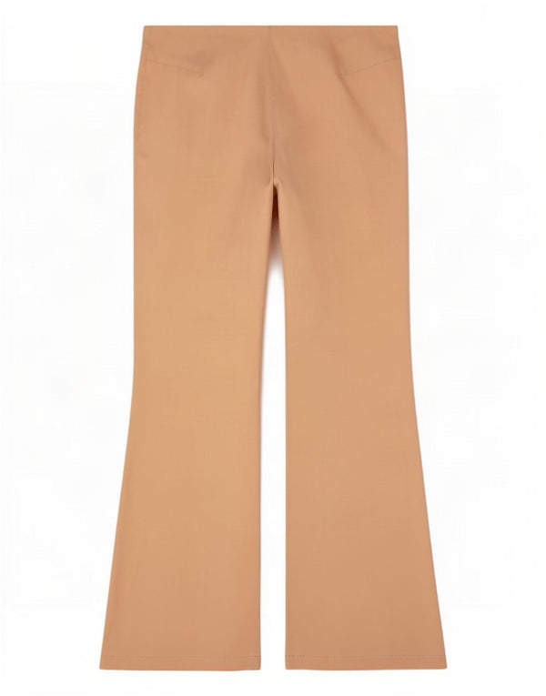 Spodnie damskie Benetton Flare IT 42 Medium W30 L33 Beżowa bawełna