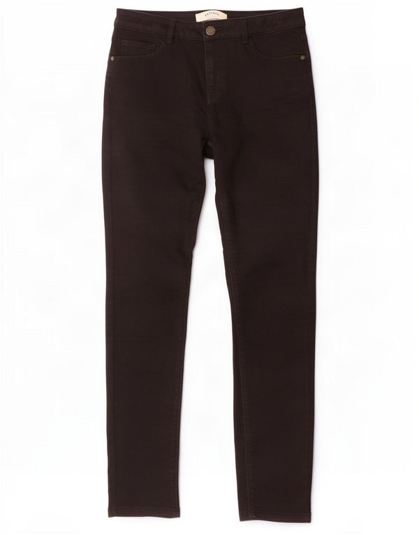 Damskie jeansy skinny Fat Face Jegging UK 12 Medium W30 L29 Czarna bawełna