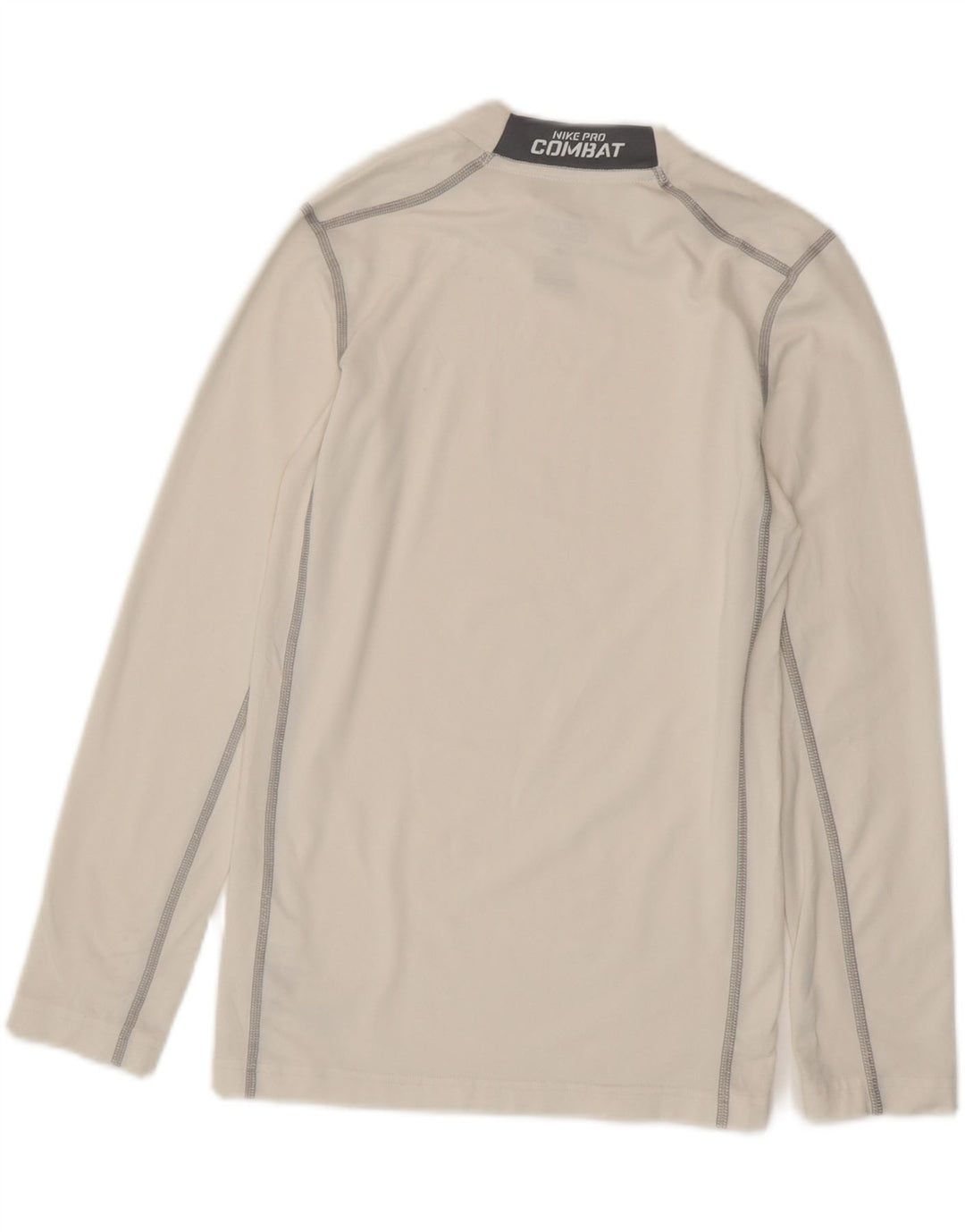 Damska koszulka NIKE Dri Fit z długim rękawem, UK 18 XL, biały poliester z blokami kolorów